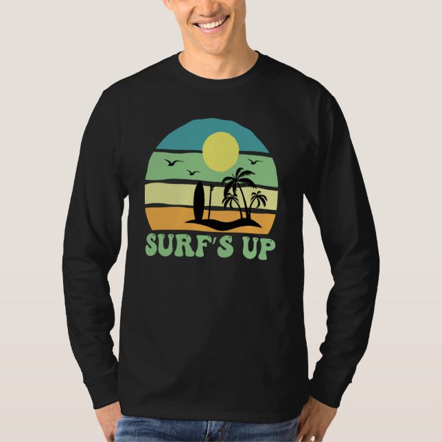 Camiseta Hawaiian Surfs Up Hawaii Pineapple Tiki (Anverso)