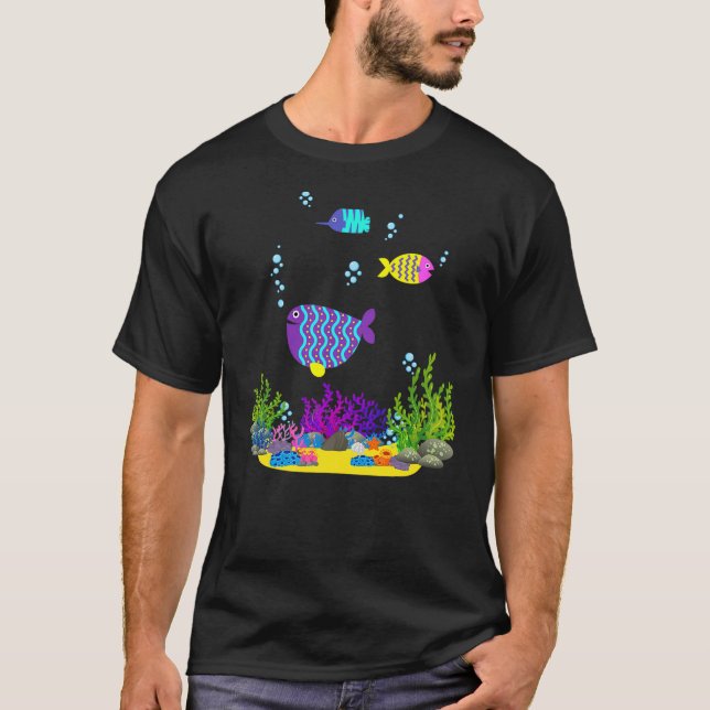 Camiseta Hawaiian Triggerfish Coral Funny Tropical Fish Car (Anverso)