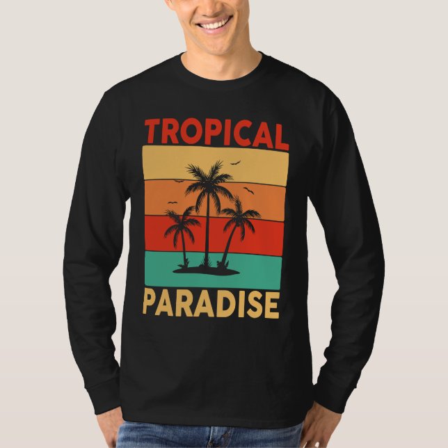 Camiseta Hawaiian Tropical Paradise Hawaii Pineapple Tiki (Anverso)