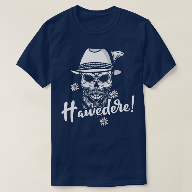 Camiseta Hawedere Hello Bayern Grantler Bavarian Dialect Sa (Diseño del anverso)