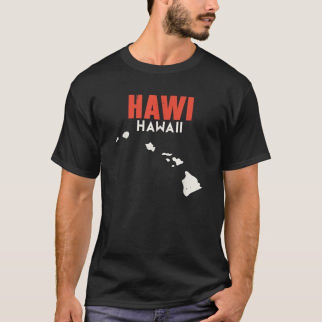 Camiseta Hawi Hawaii EE.UU. EE.UU. Viajes Hono de Hawái (Anverso)