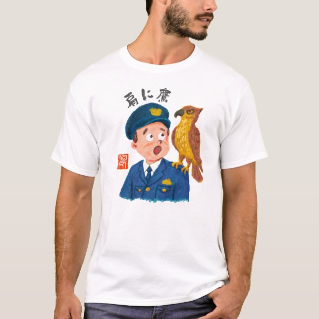 Camiseta Hawk on shoulder (Katanitaka) (Anverso)