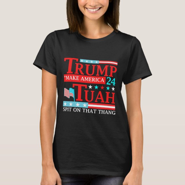Camiseta Hawk Tuah Funny Meme de humor viral Chica de Tee 2 (Anverso)