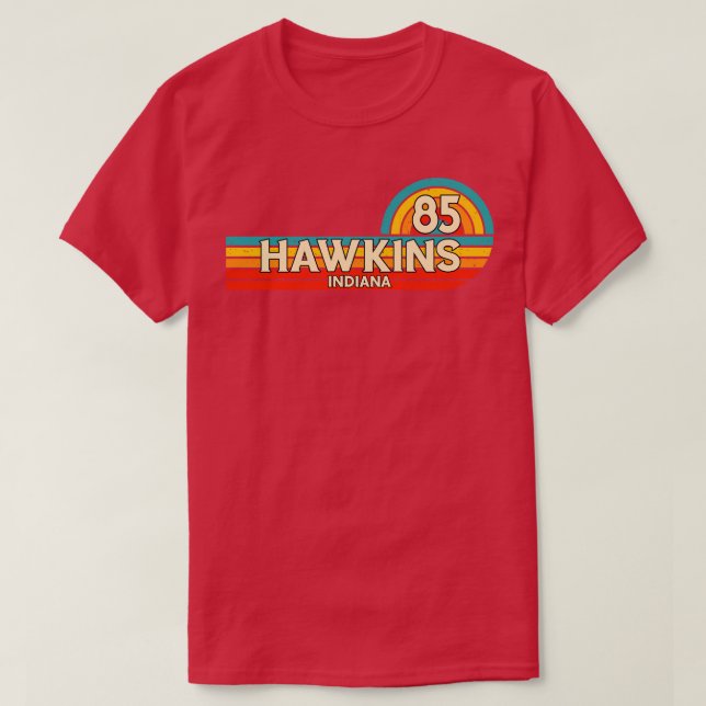 Camiseta Hawkins Indiana 85 Retro Vintage (Diseño del anverso)