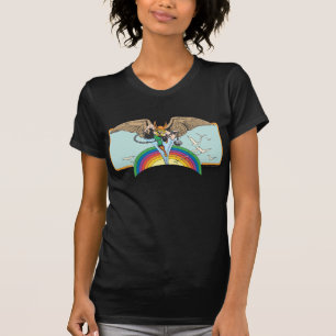 Camiseta Hawkman vuela a través del cielo