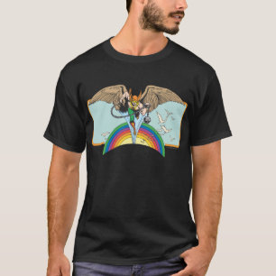 Camiseta Hawkman vuela a través del cielo