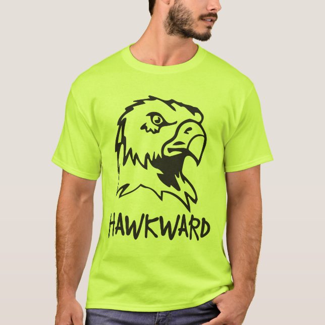 Camiseta Hawkward - retruécano torpe del halcón (Anverso)