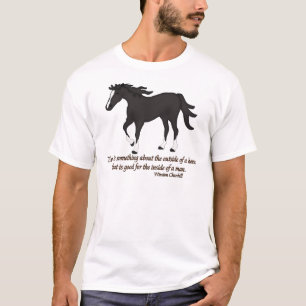 Camiseta Hay algo en el exterior de un caballo