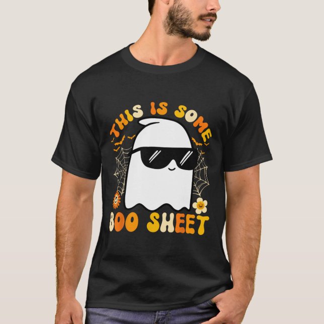 Camiseta ¿Hay alguna hoja de boom de Halloween Fantasma Fun (Anverso)