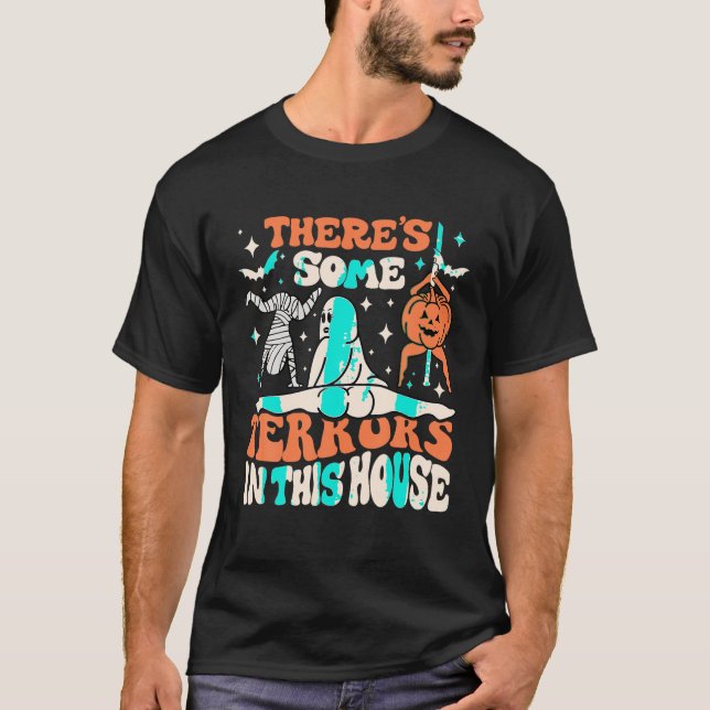 Camiseta Hay algunos horrores en esta calabaza fantasma H (Anverso)