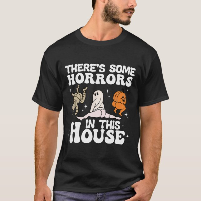 Camiseta Hay algunos horrores en esta calabaza fantasma H (Anverso)
