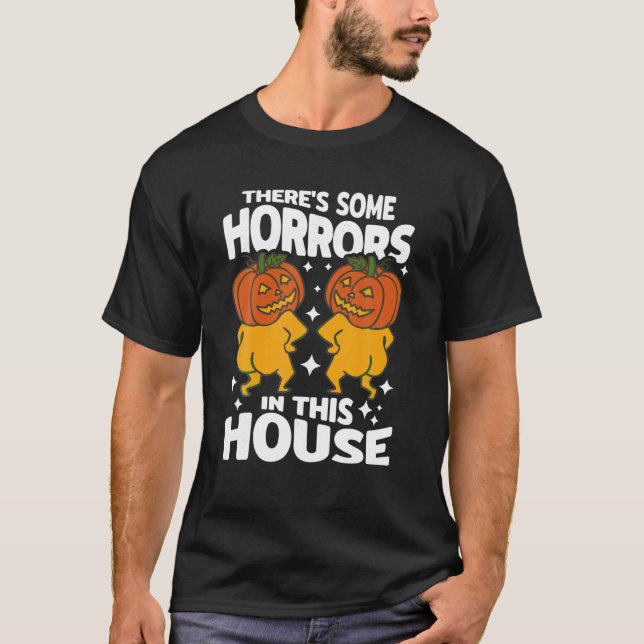 Camiseta Hay algunos horrores en esta calabaza fantasma H (Anverso)