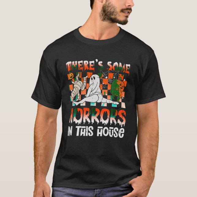 Camiseta Hay algunos horrores en esta calabaza fantasma H (Anverso)