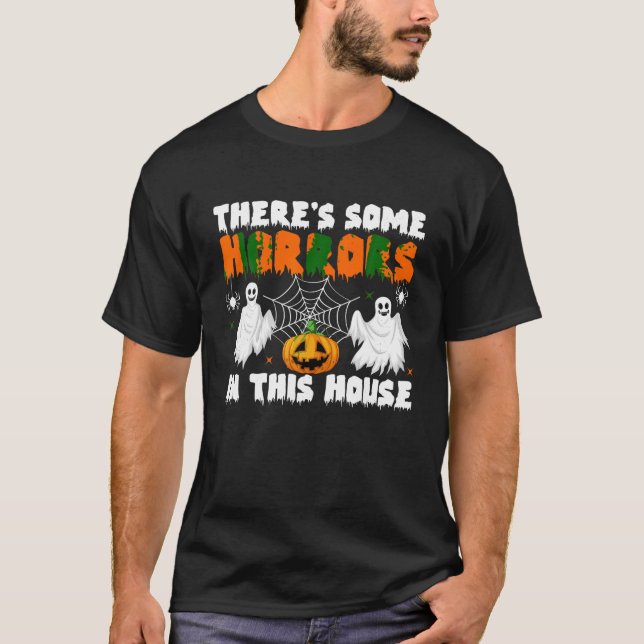 Camiseta Hay algunos horrores en esta casa de calabaza espu (Anverso)