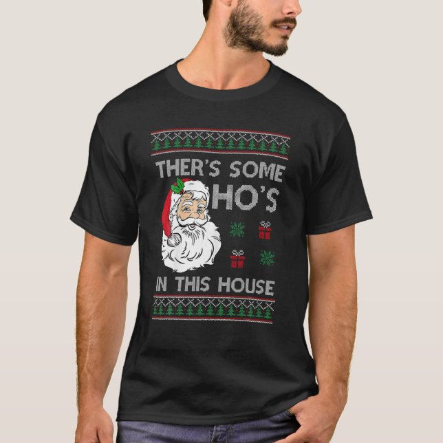 Camiseta Hay algunos saludos en esta casa Santa Fea Christm (Anverso)