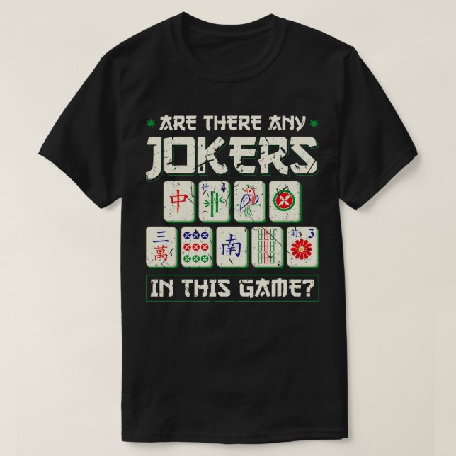 Camiseta Hay Bromas Mah Jongg (Diseño del anverso)