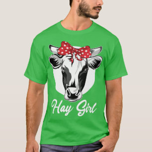Camiseta Hay Chica de Chica campesino de vaca