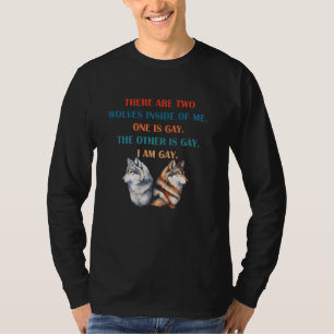 Camiseta Hay Dos Lobos Dentro De Mí.