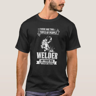 Camiseta hay dos tipos de personas soldador Job Premium