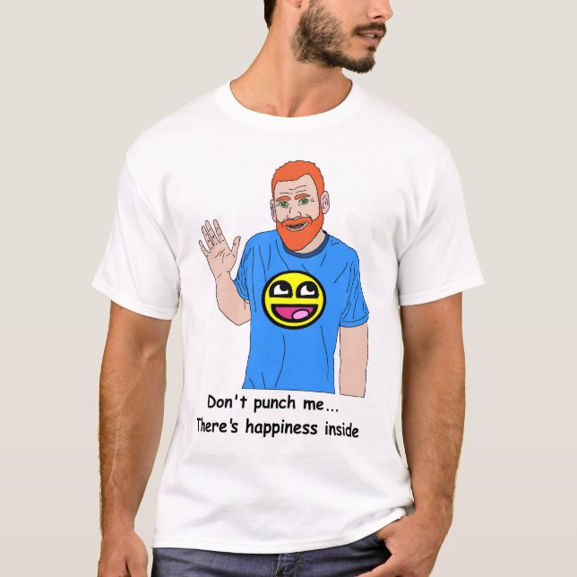 Camiseta "Hay interior de la felicidad… " (Anverso)