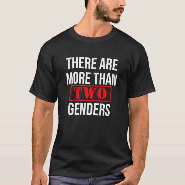 Camiseta Hay más de dos géneros de regalos del Orgullo LGBT (Anverso)