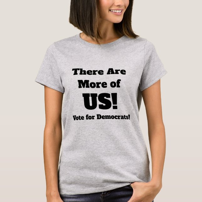 Camiseta Hay más votos de los estadounidenses para los demó (Anverso)