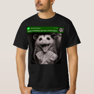 Camiseta Hay movimiento en tu puerta principal Oposum diver
