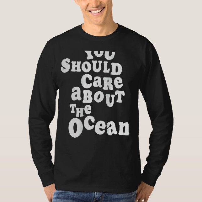Camiseta Hay Que Preocuparnos Por El Ocean Go Beach Summer  (Anverso)