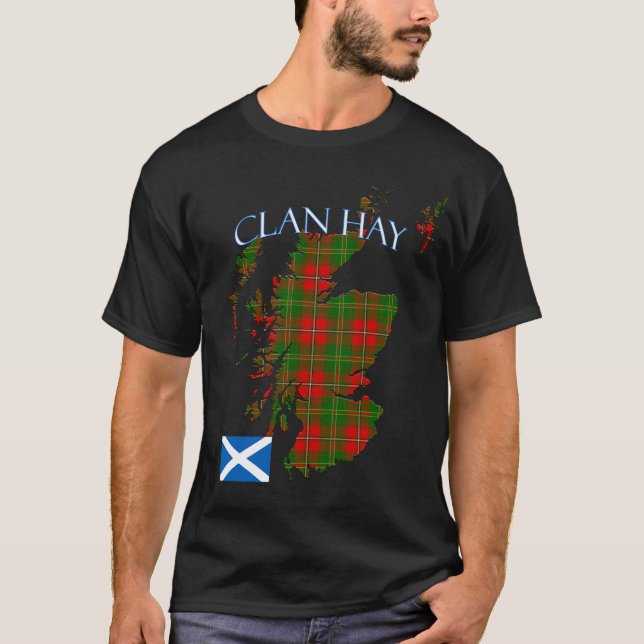 Camiseta Hay Scottish Clan Tartán Escocia (Anverso)