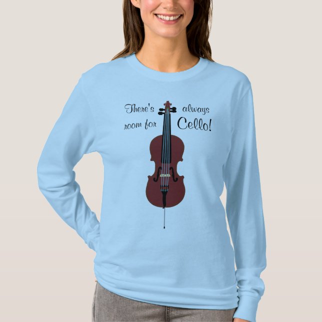 Camiseta ¡Hay siempre sitio para el violoncelo! (Anverso)