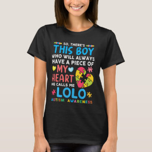 Camiseta Hay Un Chico Que Me Llama Conciencia Del Autismo L
