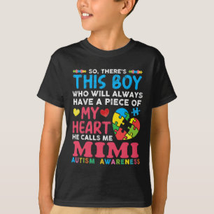 Camiseta Hay un chico que me llama conciencia del autismo m