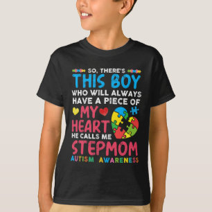 Camiseta Hay un chico que me llama madrastra autismo