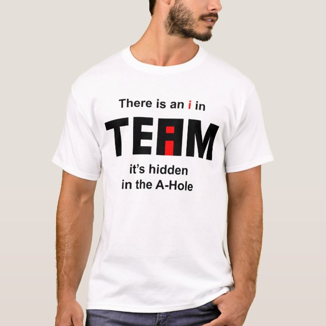 Camiseta Hay un I en equipo (Anverso)