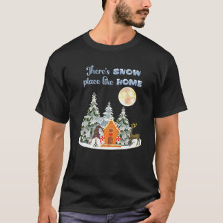 Camiseta Hay Un Lugar De Nieve Como El Hogar Gnome Winowers
