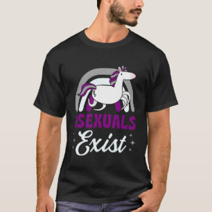Camiseta Hay un orgullo asexual Minimalista arcoiris asexua