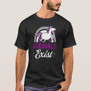 Camiseta Hay un orgullo asexual Minimalista arcoiris asexua