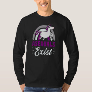 Camiseta Hay un orgullo asexual Minimalista arcoiris asexua