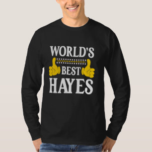 Camiseta Hayes Apellido Funny Team Family Apellido World