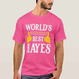 Camiseta Hayes Apellido Funny Team Family Apellido World