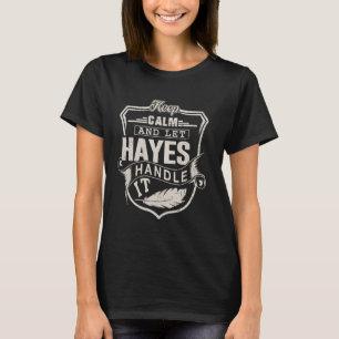 Camiseta Hayes Apellido Shirt Hayes Nombre Cumpleaños