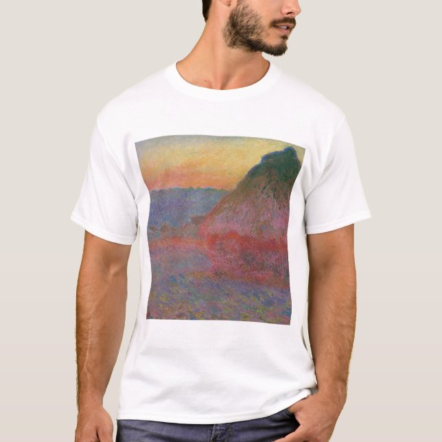 Camiseta Haystacks (por Claude Monet) (Anverso)