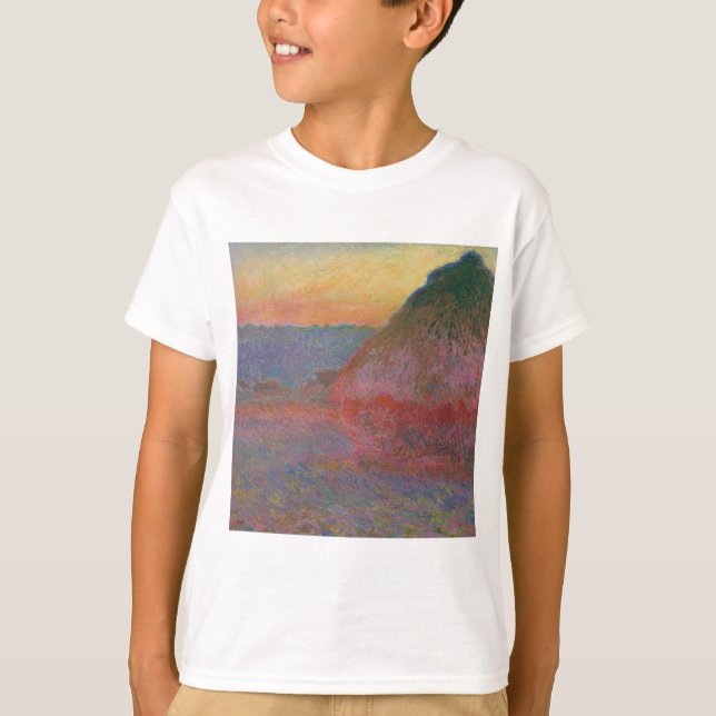 Camiseta Haystacks (por Claude Monet) (Anverso)