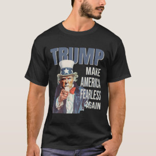 Camiseta Haz a América Intrépida de Nuevo Pro Trump Republi
