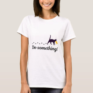 Camiseta Haz algo gracioso gato Trump cabello presidente