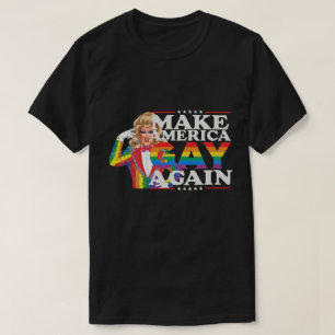 Camiseta Haz América Gay de Nuevo, AmorLGBT, Arcoíris LGBTQ