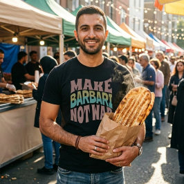 Camiseta Haz Barbari No Guerra | Naan-e-Barbari
