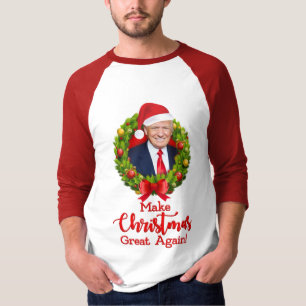 Camiseta Haz de nuevo grande la Navidad Trump MAGA regalo d