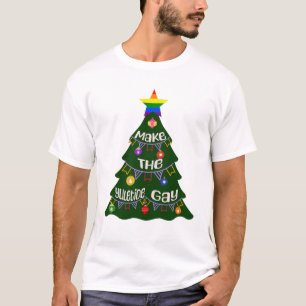 Camiseta Haz del orgullo gay de Yuletide