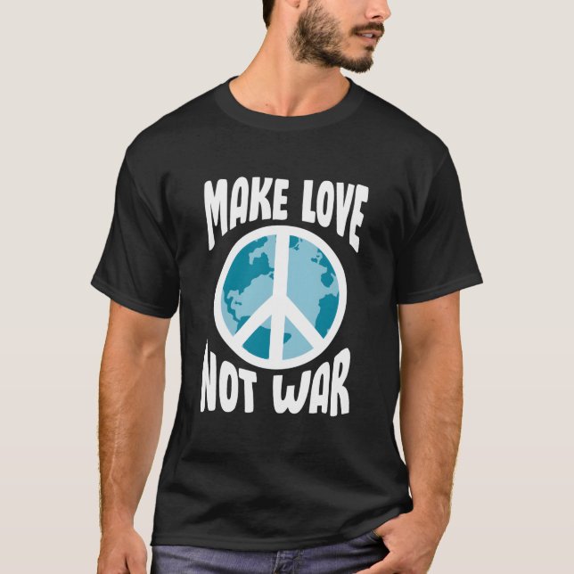 Camiseta Haz el Amor No la Guerra (Anverso)
